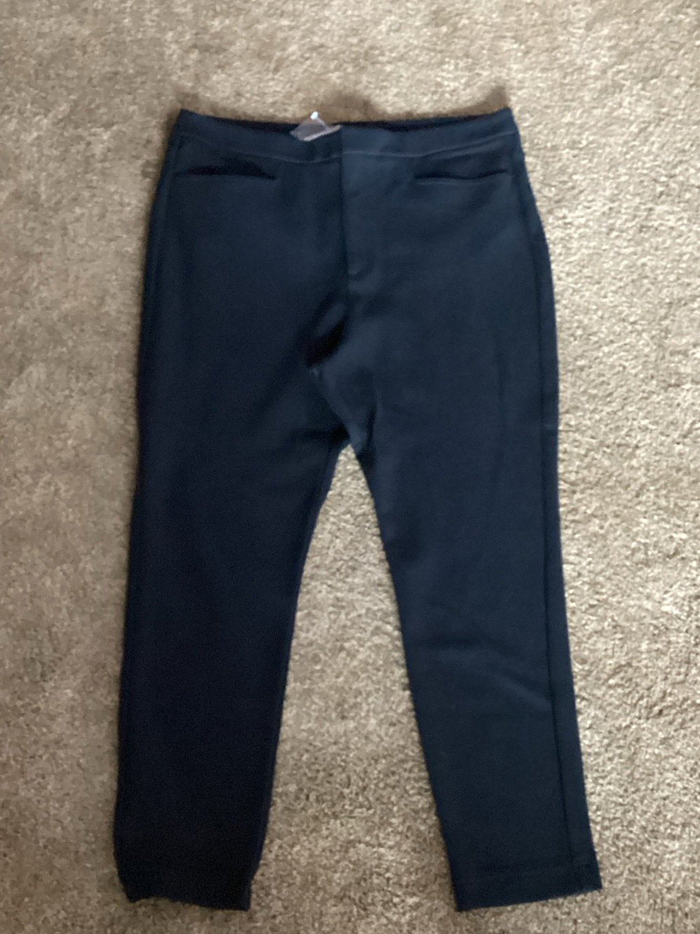 Soft Surroundings Navy Straight-Leg Pants